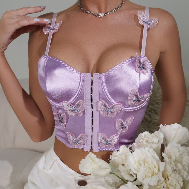 Slim Front Button Sexy Sling: Sexy Vest for Outerwear and Inner Wear, Chest Cover - Image 3