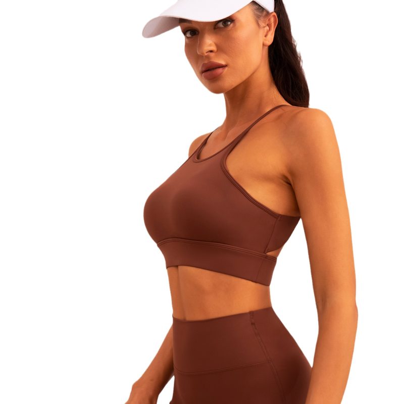Three-Piece High-Strength Sports Suit: Sports Underwear with Pleated Fitness Pants for Women - Image 5