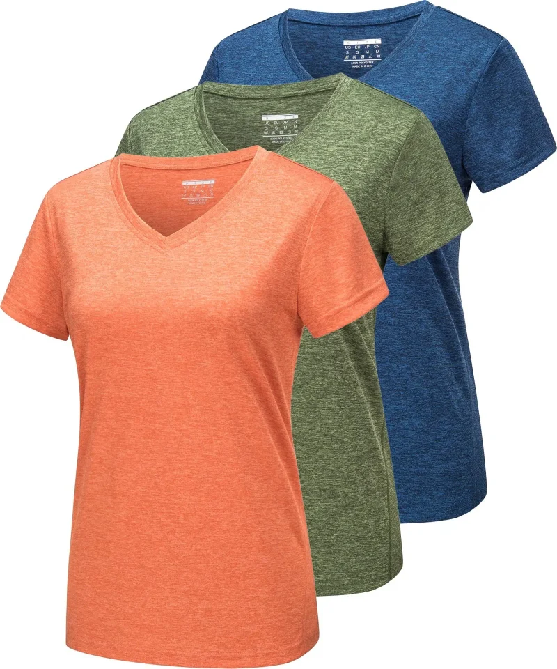 3 Pieces Summer V Neck T-shirts - Image 4