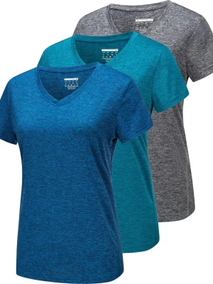 3 Pieces Summer V Neck T-shirts