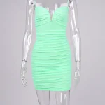 y2k Mesh Low Cut V Neck Backless Sleeveless Dress - Image 9