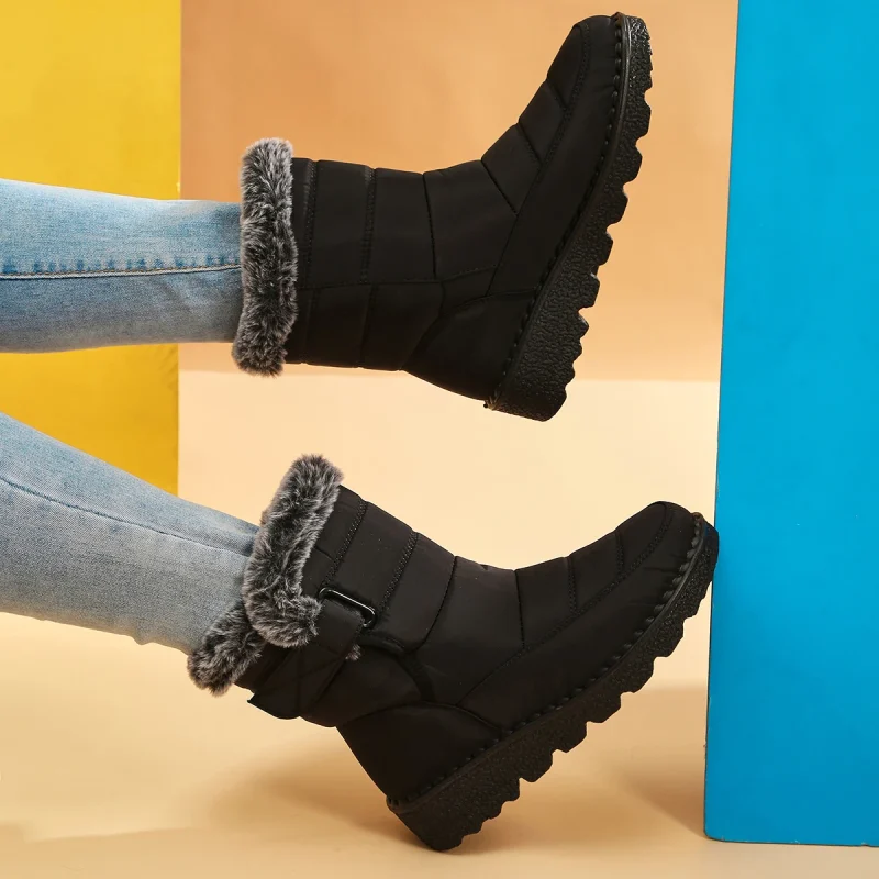 Platform Waterproof Non-slip Ankle Boots - Image 2