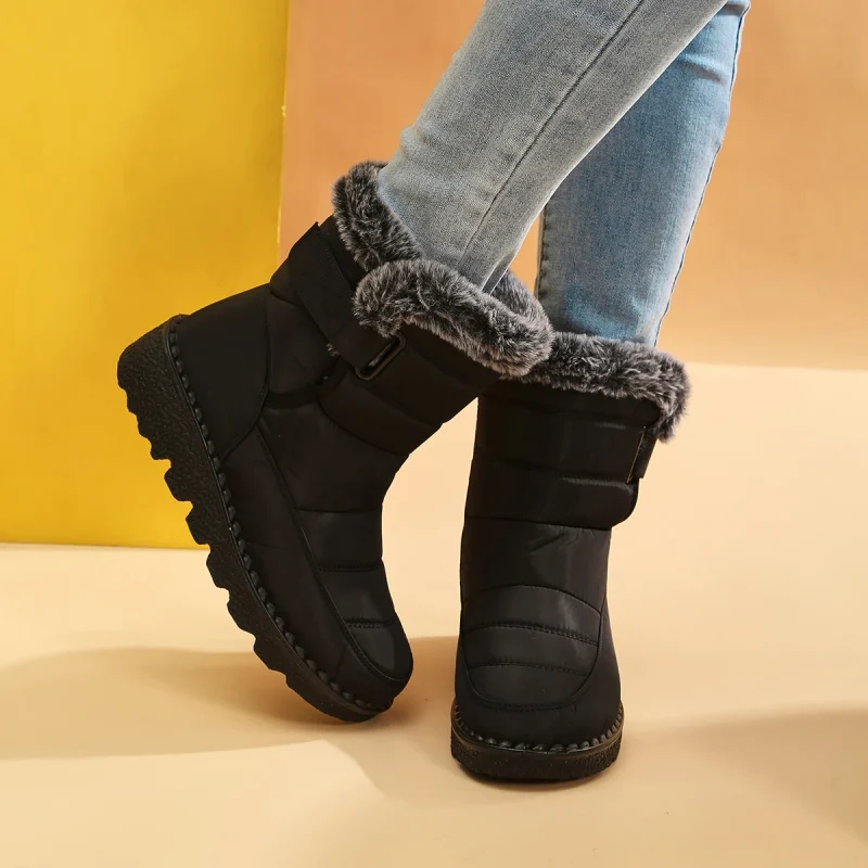 Platform Waterproof Non-slip Ankle Boots - Image 3