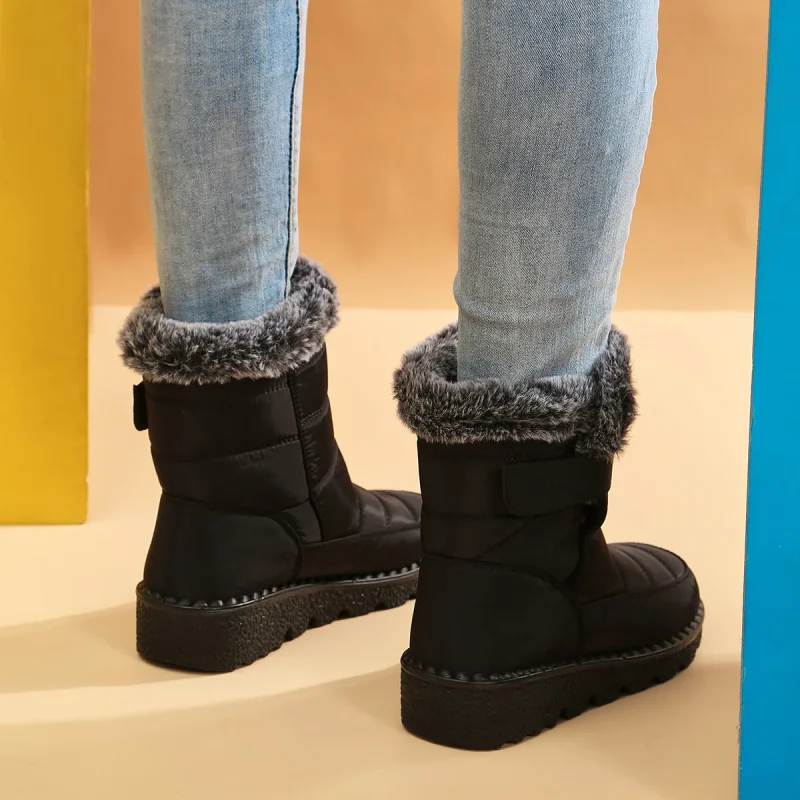 Platform Waterproof Non-slip Ankle Boots - Image 4