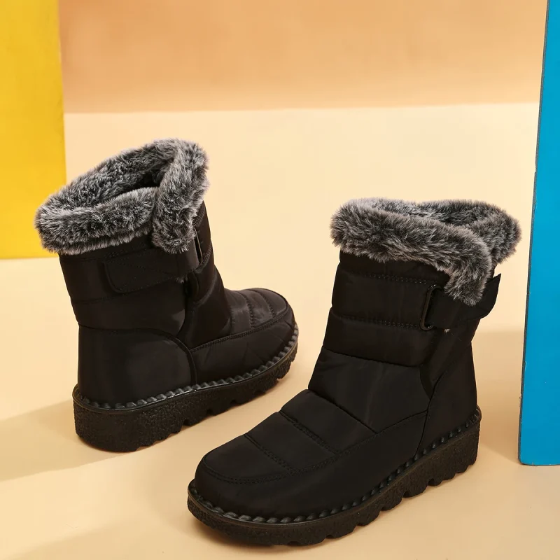 Platform Waterproof Non-slip Ankle Boots - Image 5