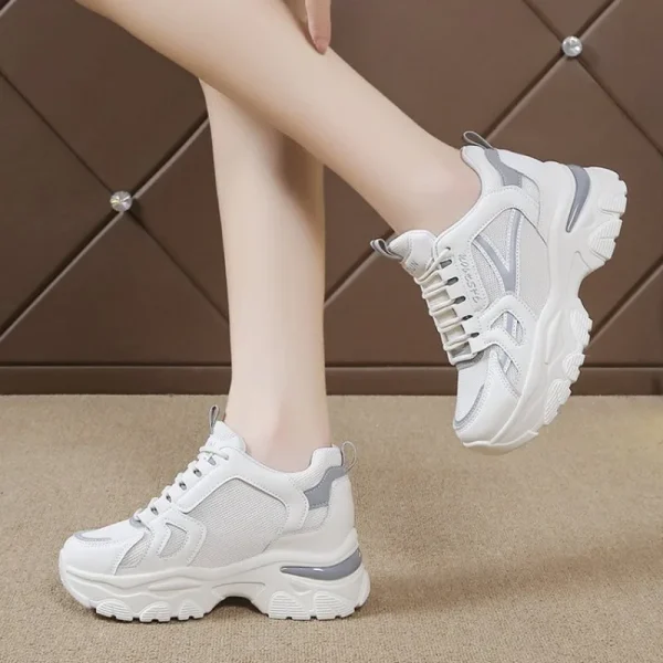 Eco-Friendly Breathable Platform Running Sneakers - Image 5