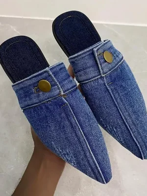 Eco Versatile denim slippers