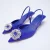 blue low heel