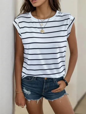 Sleeveless Round Neck T-Shirt