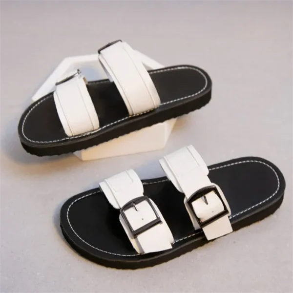 Eco-Friendly Buckle Open Toe Summer Slippers - Image 3