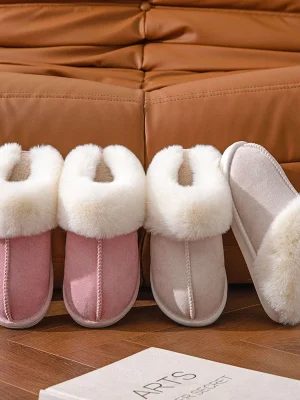 Suede Fluffy Furry Comfort Non Slip Boots