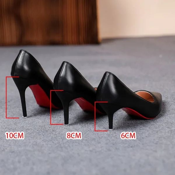 Simple Elegant  Black High Heels - Image 2