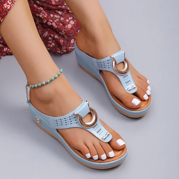 Eco-Friendly Platform Wedge Flip Flops - Image 6