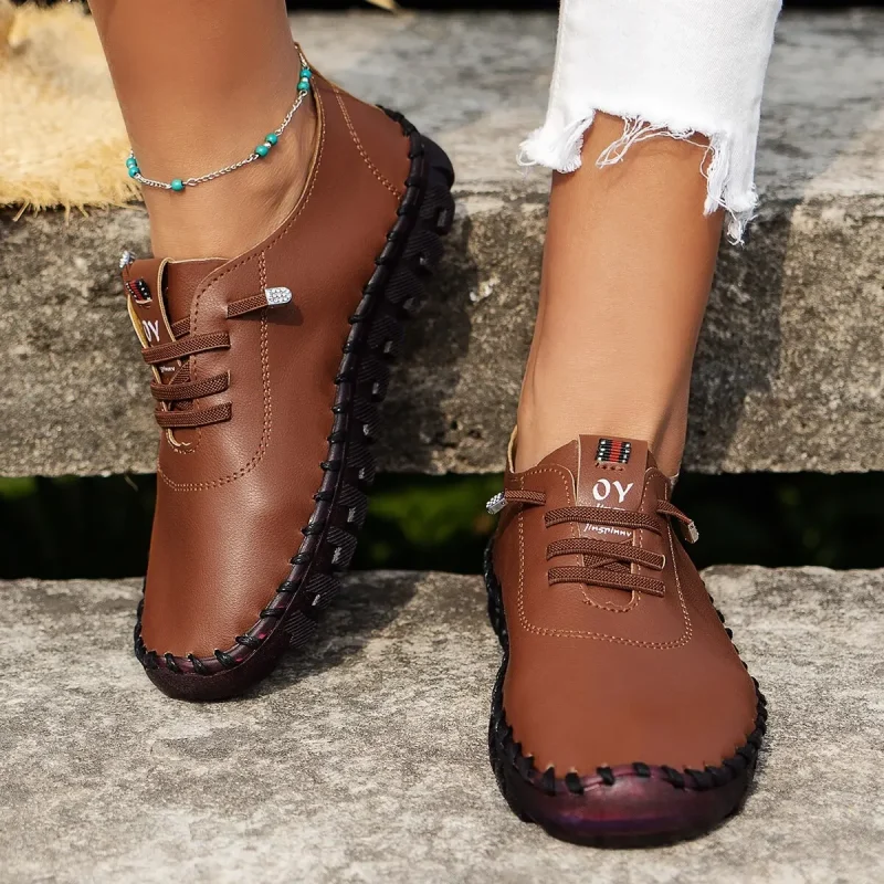 Eco-Friendly PU Leather Casual Vulcanized Sneakers - Image 5