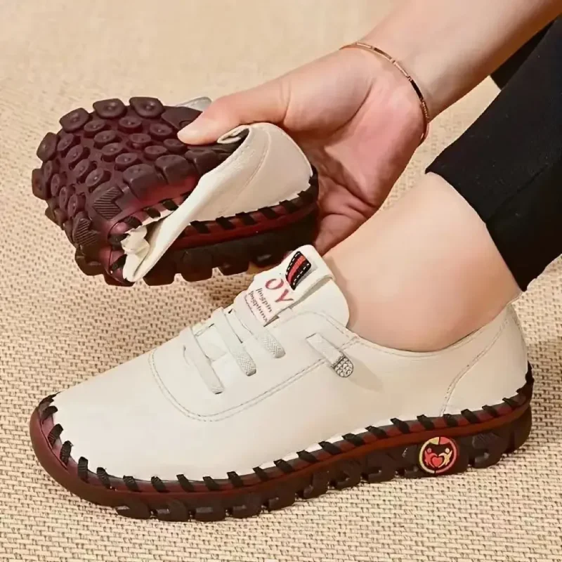Eco-Friendly PU Leather Casual Vulcanized Sneakers