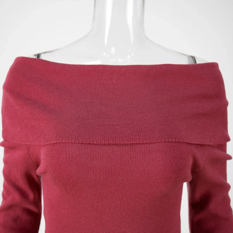 Eco-friendly Knitted Wool Slim Fit Sweater - Image 3