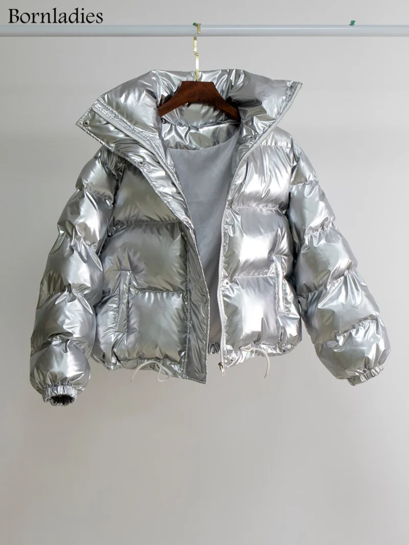 Eco-friendly Glossy Vintage Quilted Puffer Jacket - Image 2