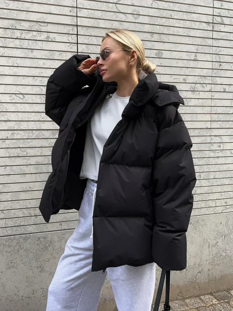 Eco-friendly Vintage Quilted Cotton Puffer Jacket - Image 3