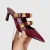 Wine red6cm slippers