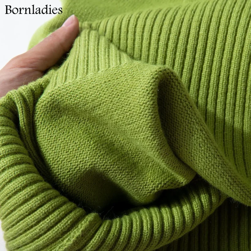 Eco-friendly Thick Warm Oversized Turtleneck Sweater - Image 2
