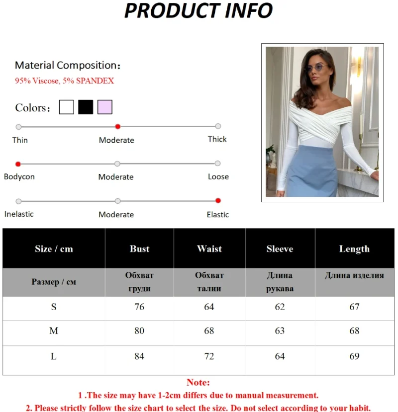 Eco-friendly Off Shoulder Cross V-Neck Romper - Image 3