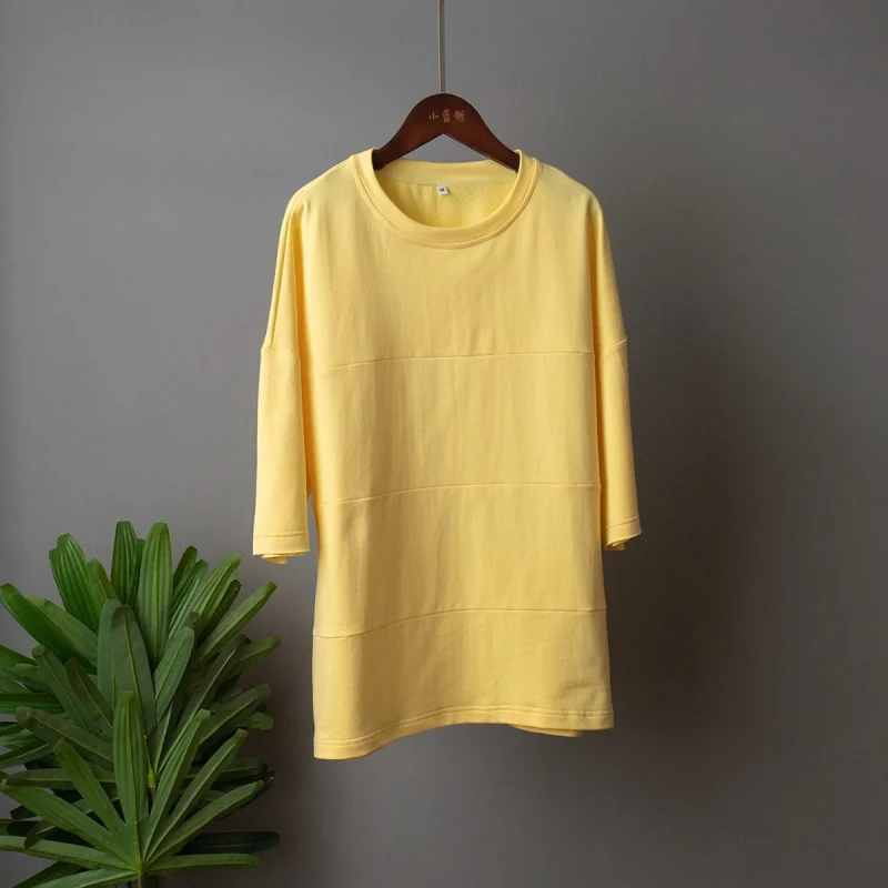 Eco-friendly Cotton Patchwork T-shirt Shorts Set - Image 7