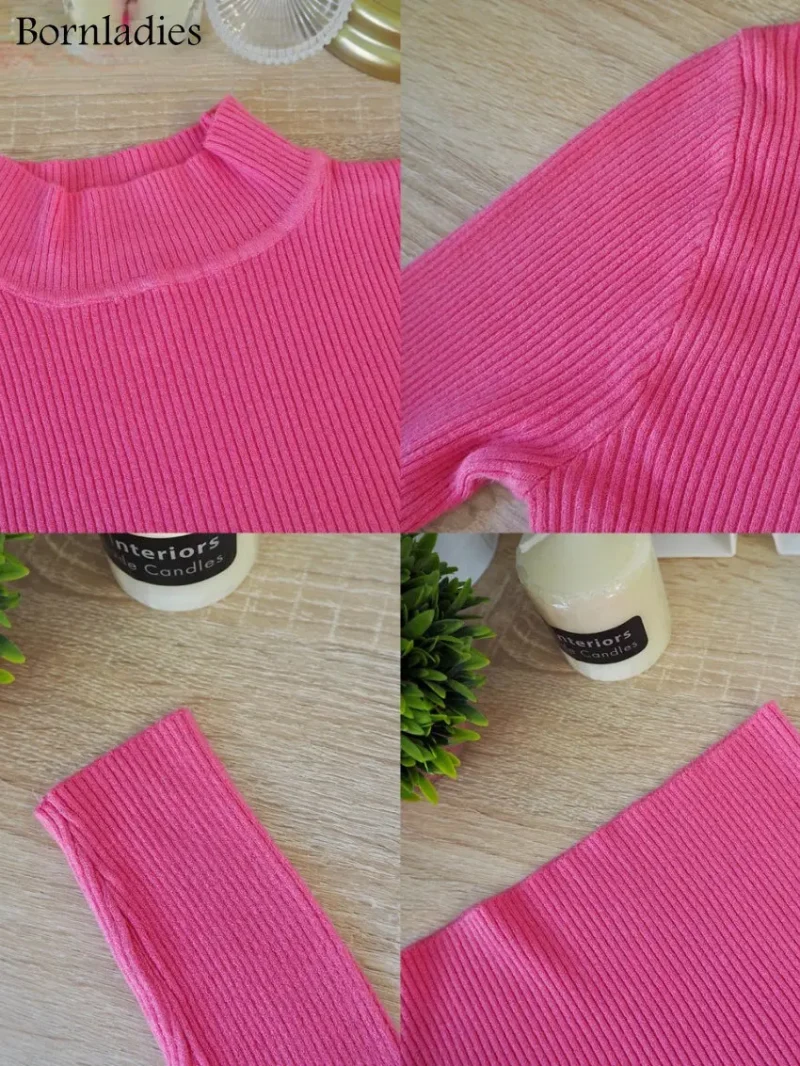 Eco-friendly Turtleneck Knitting Warm Winter Sweater - Image 6