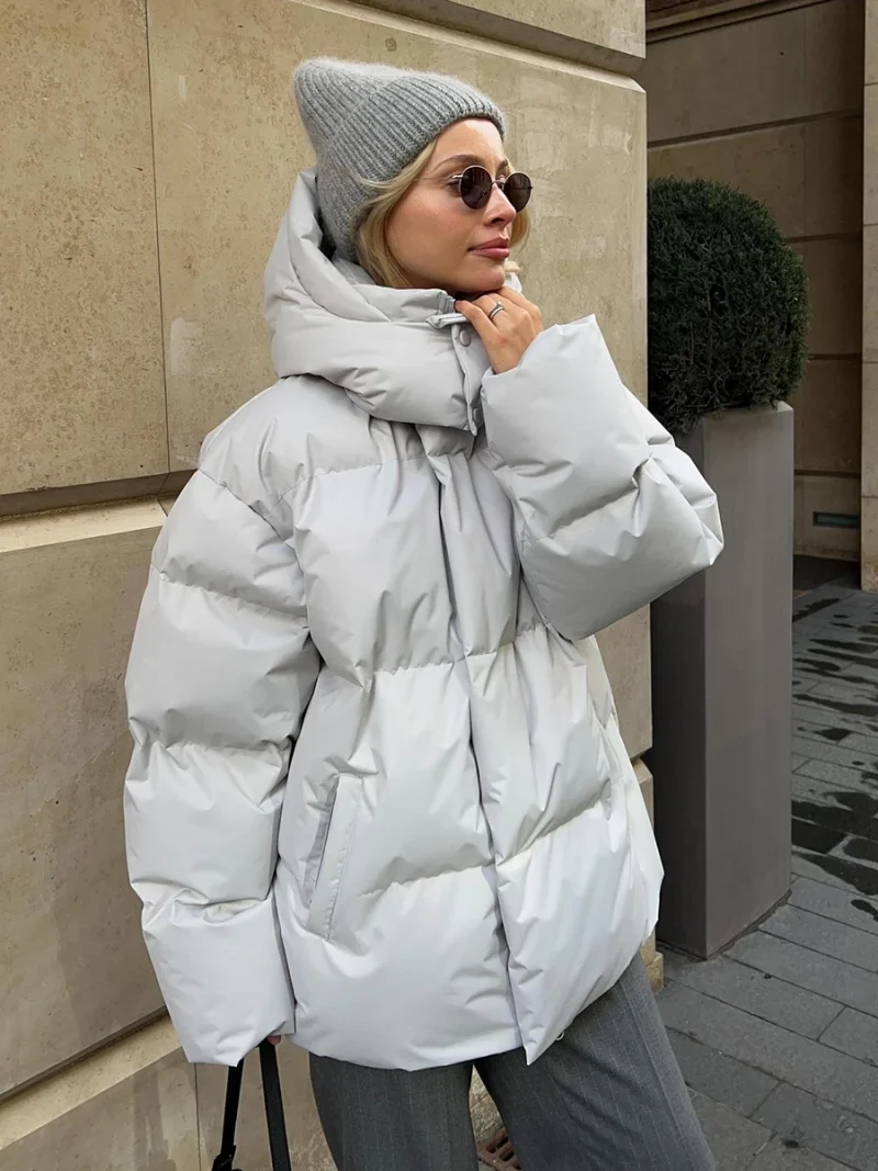 Eco-friendly Vintage Quilted Cotton Puffer Jacket - Image 8