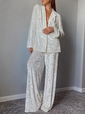 Eco-friendly Spring Loose Top Pajama Set