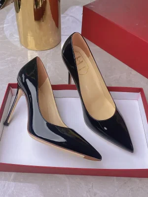 Luxury Genuine Leather Pointed High Heels Pumps