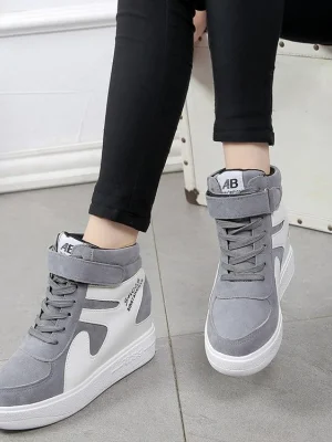 High Top Platform Wedge Sneakers