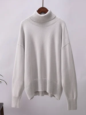 Eco-friendly Thick Warm Turtleneck Knitted Sweater