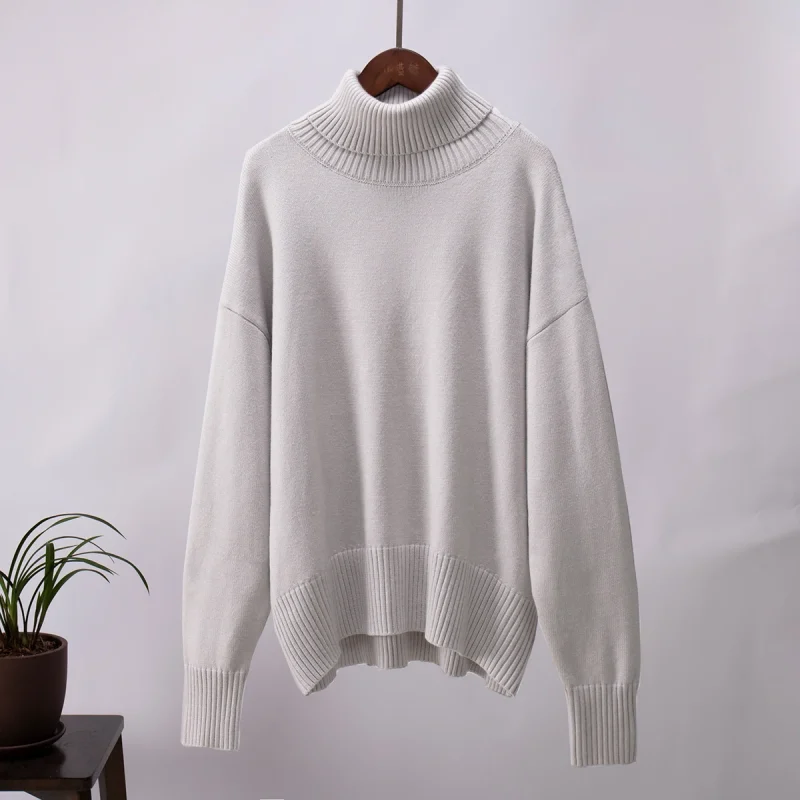 Eco-friendly Thick Warm Turtleneck Knitted Sweater
