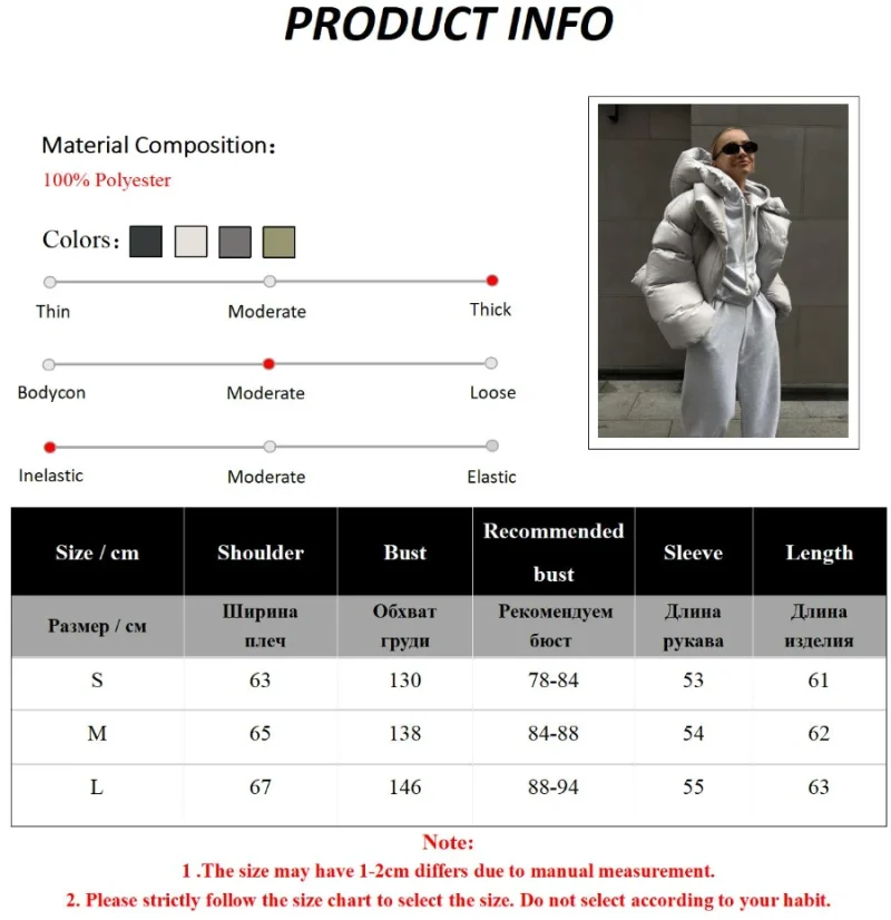 Eco-friendly Winter Vintage Cotton Puffer Jacket - Image 5