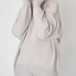 Eco-friendly Thick Warm Oversized Turtleneck Sweater - Image 6