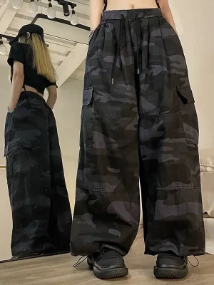 Harajuku Camouflage Cargo Pants