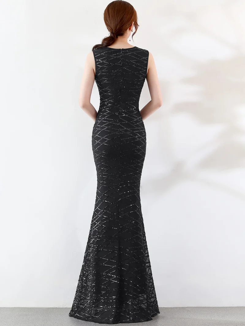 Eco-Friendly Sequin Fishtail Bodycon Maxi Dress - Image 2