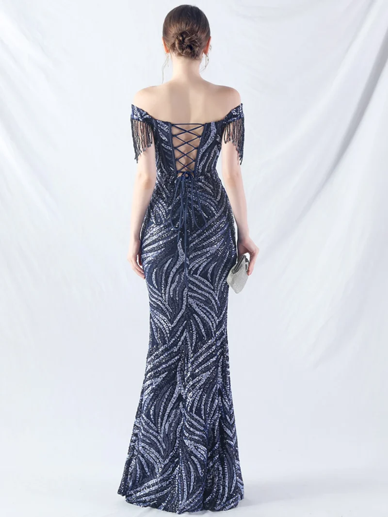 Eco-Friendly Black Pink Sequin Summer Dress - Image 2