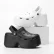 Closed Toe Chunky Platform Wedge Heel Sandals