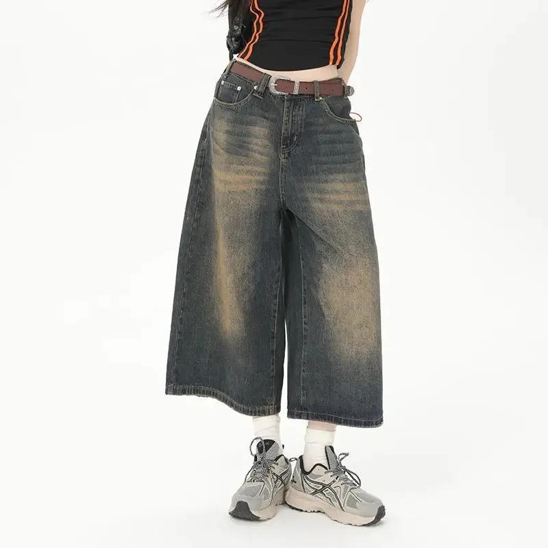 Vintage Loose Jorts Jeans Y2k Streetwear Shorts