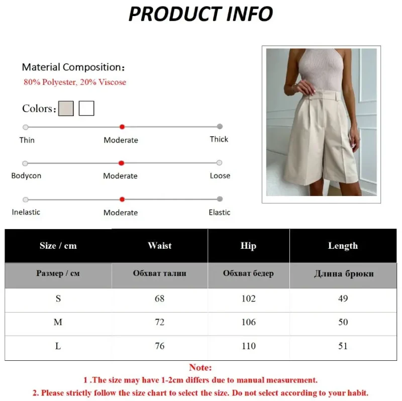Eco-friendly High Waist Casual Loose Wide-Leg Shorts - Image 6