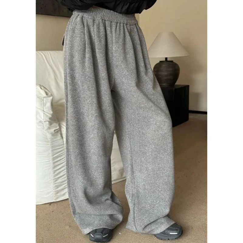 Grey Sweatpants: Baggy Korean Harajuku Style