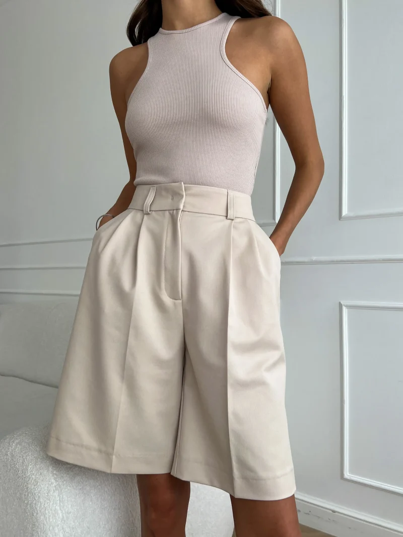 Eco-friendly High Waist Casual Loose Wide-Leg Shorts
