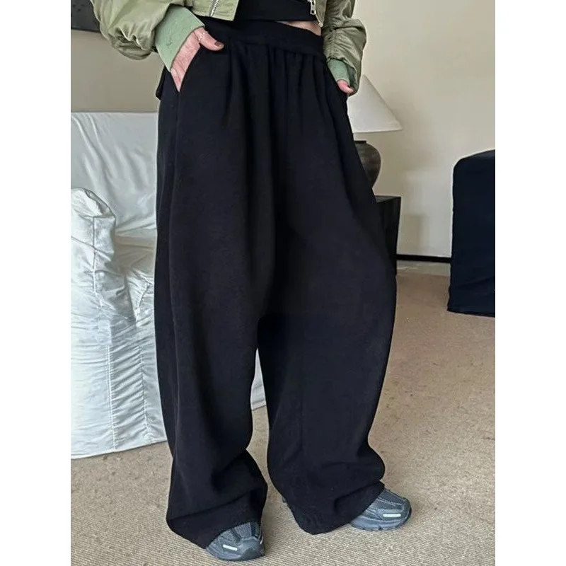 Grey Sweatpants: Baggy Korean Harajuku Style - Image 3