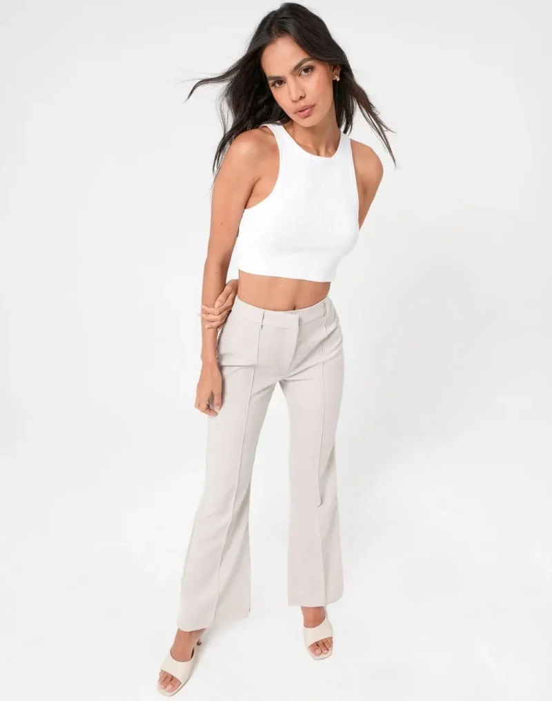 Eco-friendly Summer Casual Ribbed Sleeveless Tank Tops - Image 3