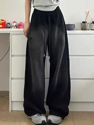 Harajuku Oversized Sweatpants: Y2K Grunge Streetwear