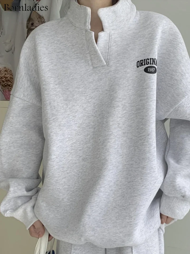 Eco-friendly Cotton Oversized Sweatshirt and Pants Set - Image 5