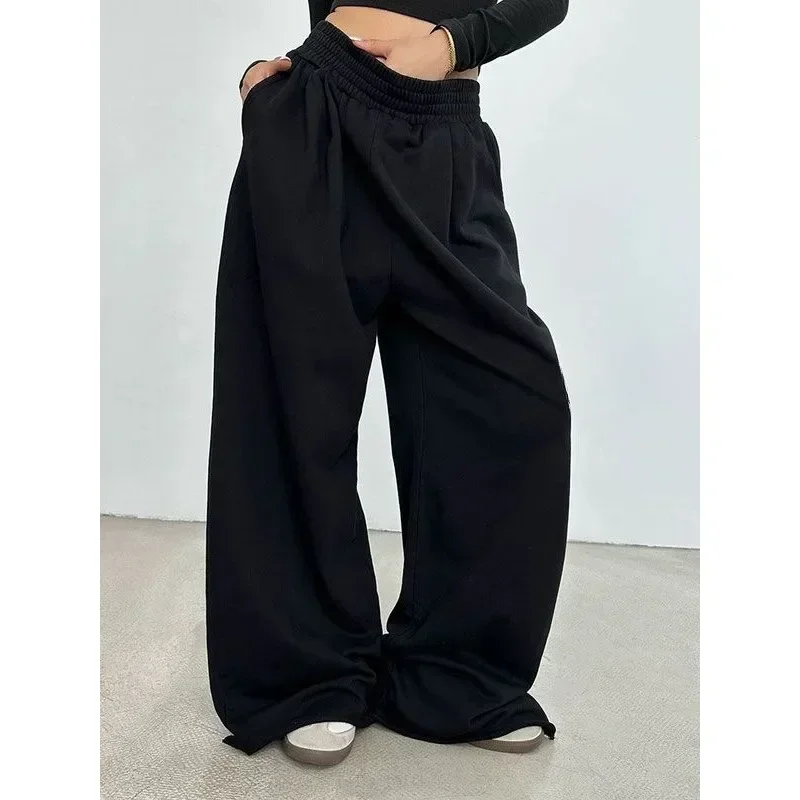 Grey Baggy Sweatpants: Korean Oversize Wide Leg - Image 3