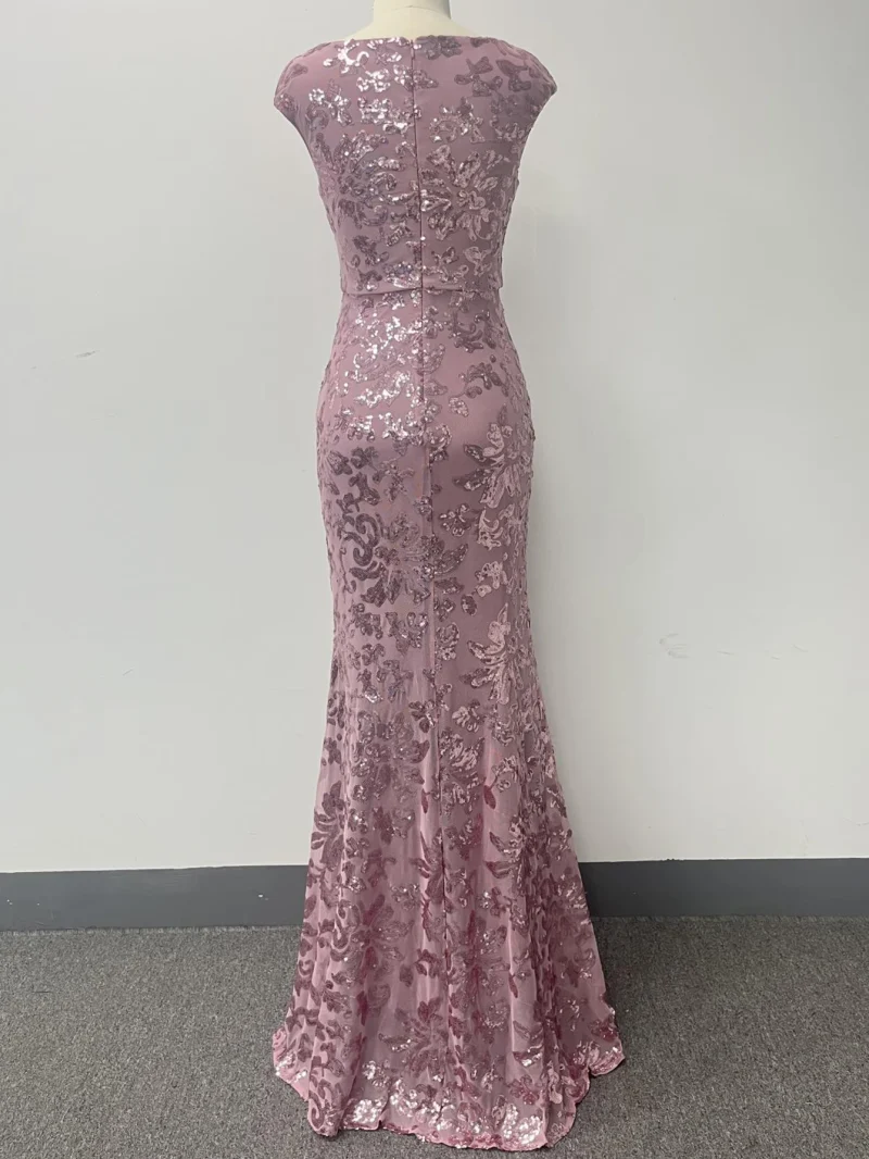 Eco-Friendly Vintage Sequin Maxi Summer Dress - Image 9