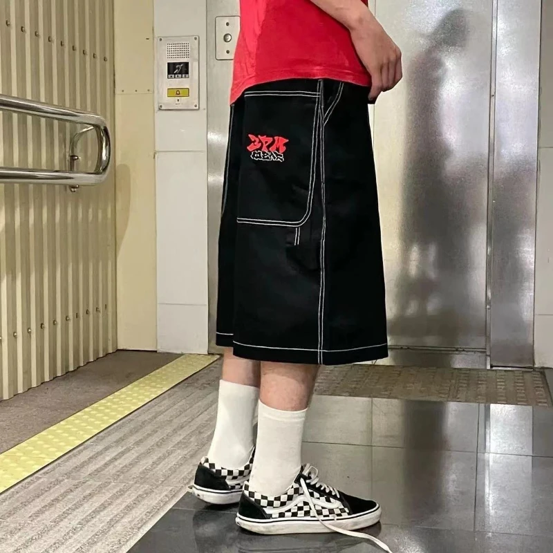 Vintage Hip Hop Oversize Denim Jorts - Image 2